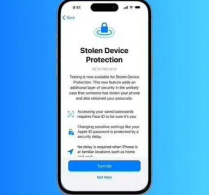瓜州苹果授权维修店分享被盗设备保护功能开启方法 