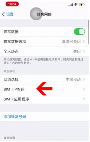 瓜州苹果14维修网分享如何给iPhone14的SIM卡设置密码 